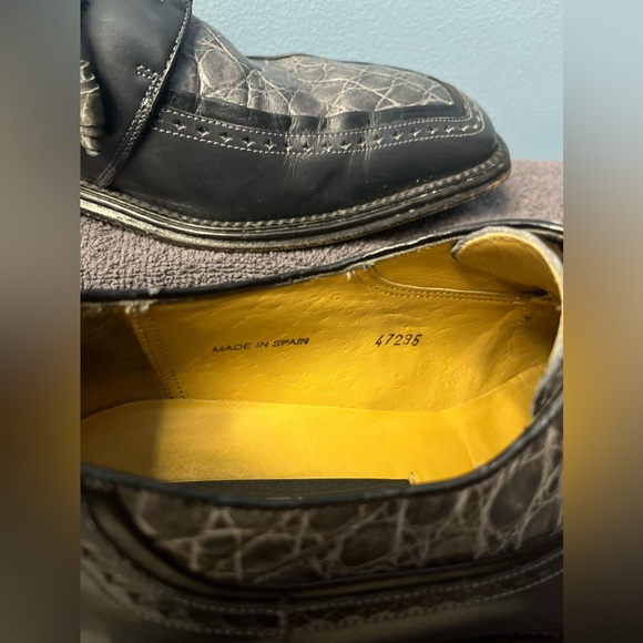 Mezlan Platinum Crocodile Mens Shoes! - Picture 9 of 12